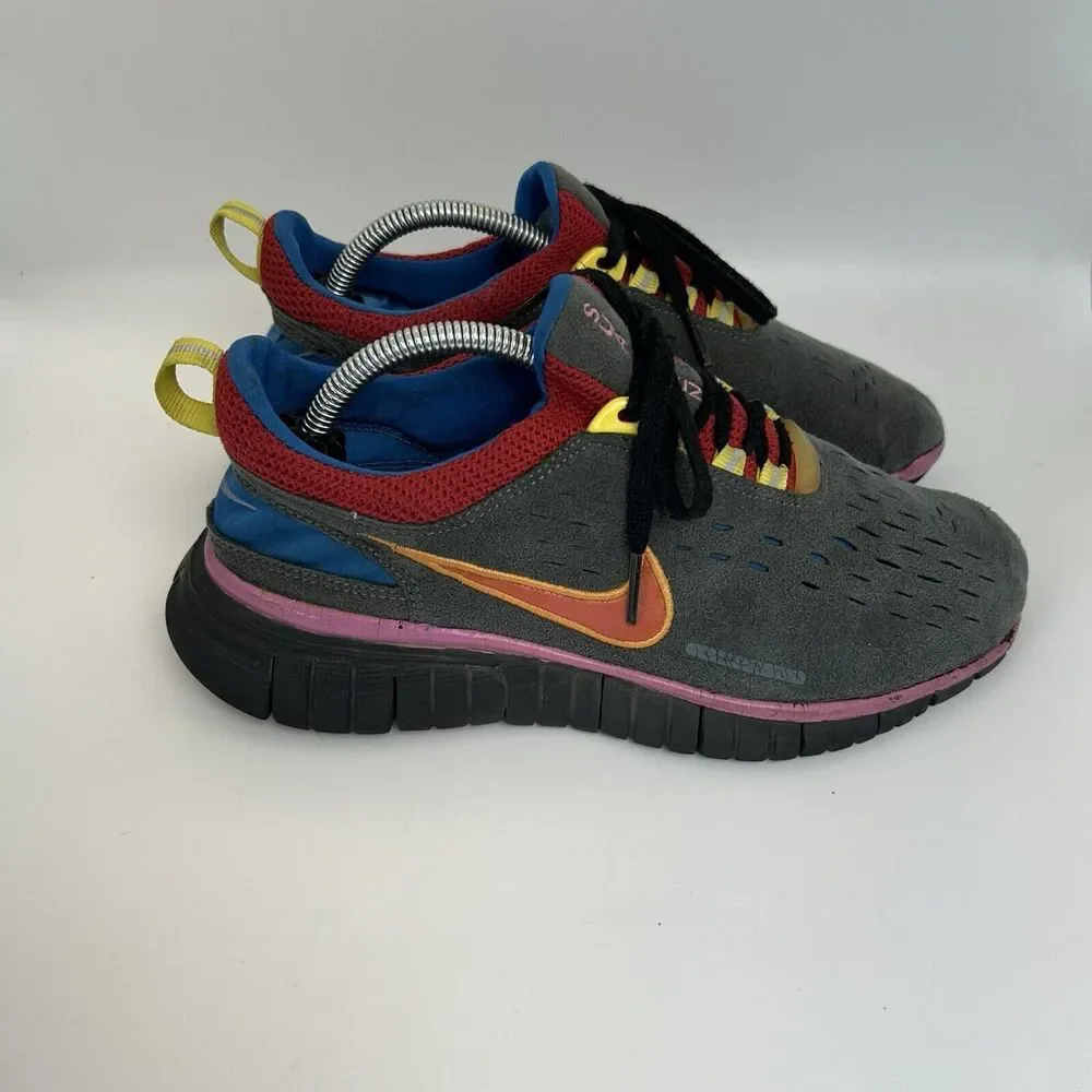 Vtg Nike Free 5.0 NikeID Running‎ Shoe Suede 2007 Women Sz 7